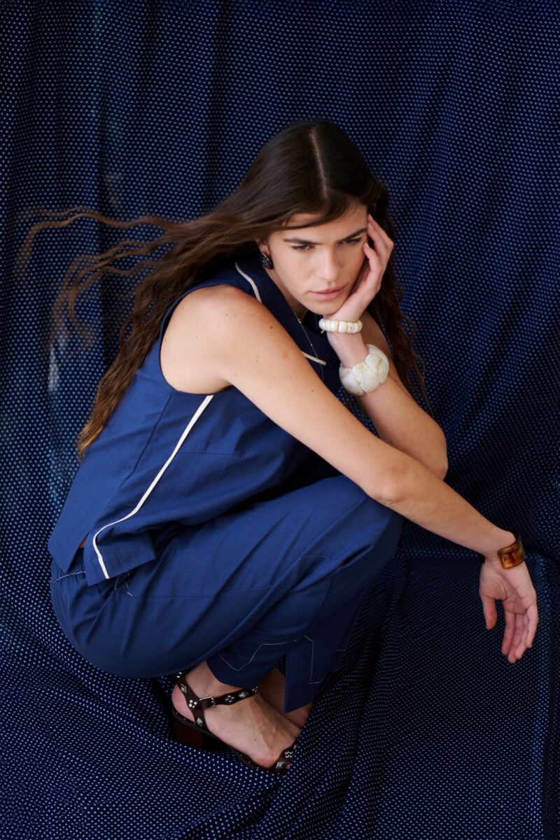 TOP LINO STRECH VIVI AZUL