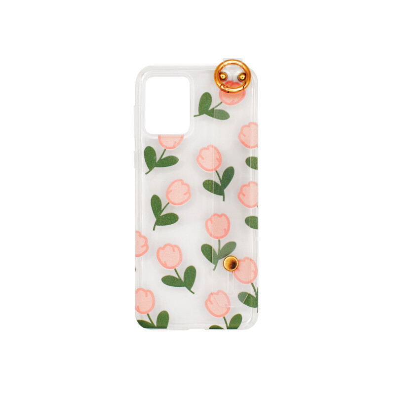 Protector Motorola Moto E13 transparente diseño flores Protector Motorola Moto E13 Transparente Diseño Flores