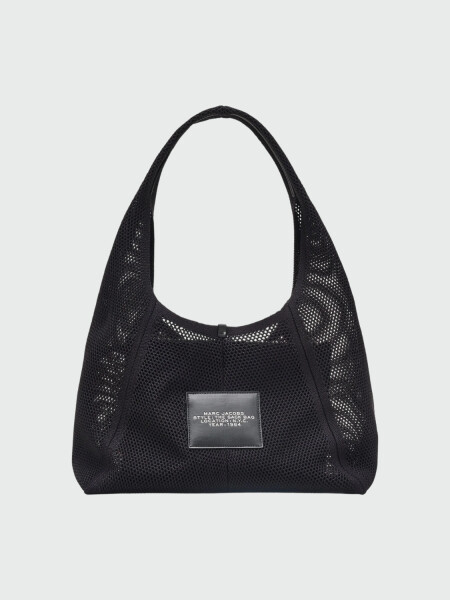THE DAISY CROCHET SACK BAG Negro Estampado