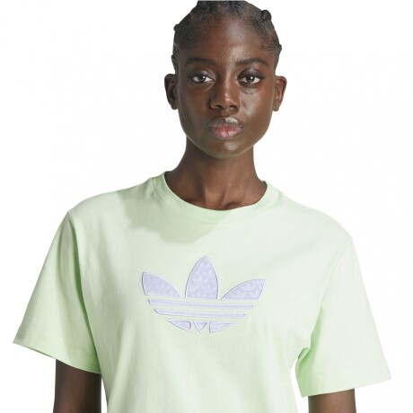 REMERA adidas MONOGRAM TREFOIL GREEN