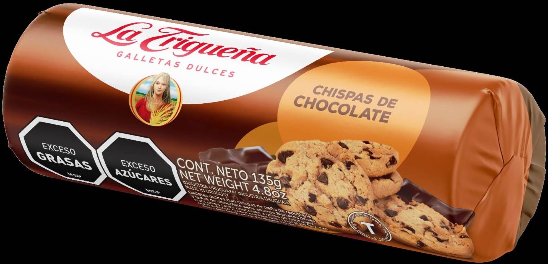 GALLETA DULCE LA TRIGUEÑA 135G CHISPAS CHOCOLATE 