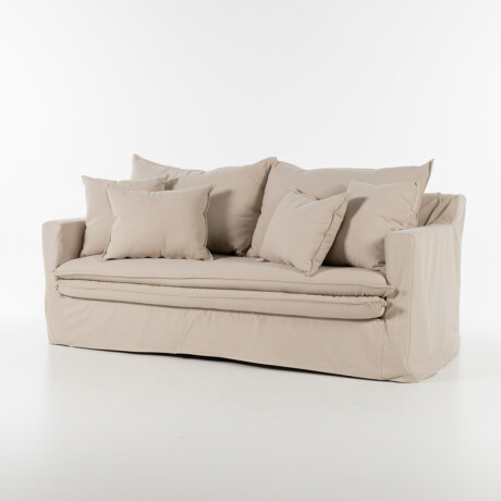 Sofá Gin con Funda - Tela Rústica - 2,5 cuerpos TD5263-1636 (Capuccino)