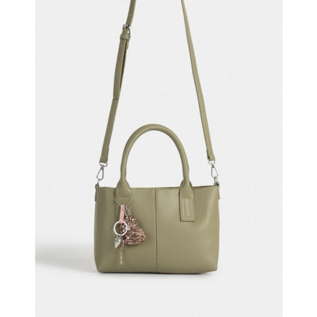 Cartera City Con Charm Verde Medio