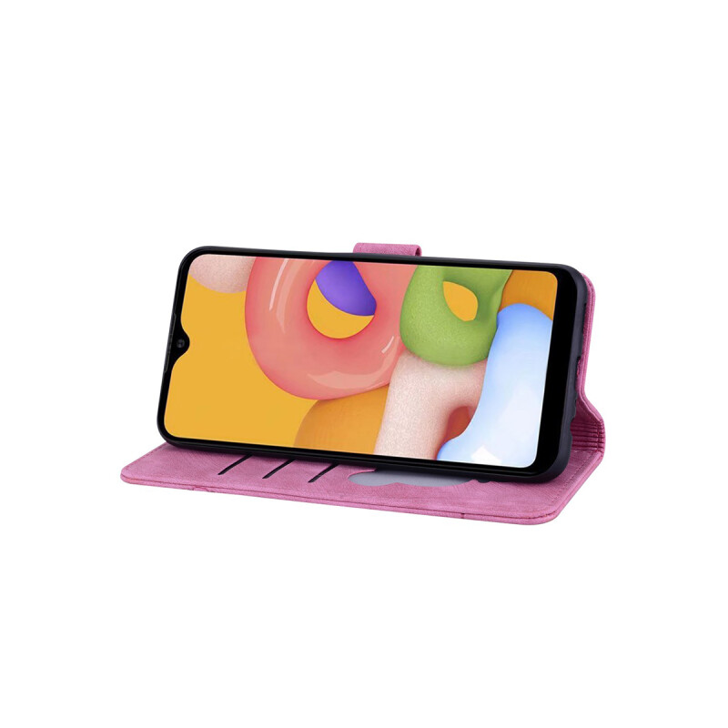 Flip cover Samsung Galaxy A34 diseño flores rosa Flip Cover Samsung Galaxy A34 Diseño Flores Rosa