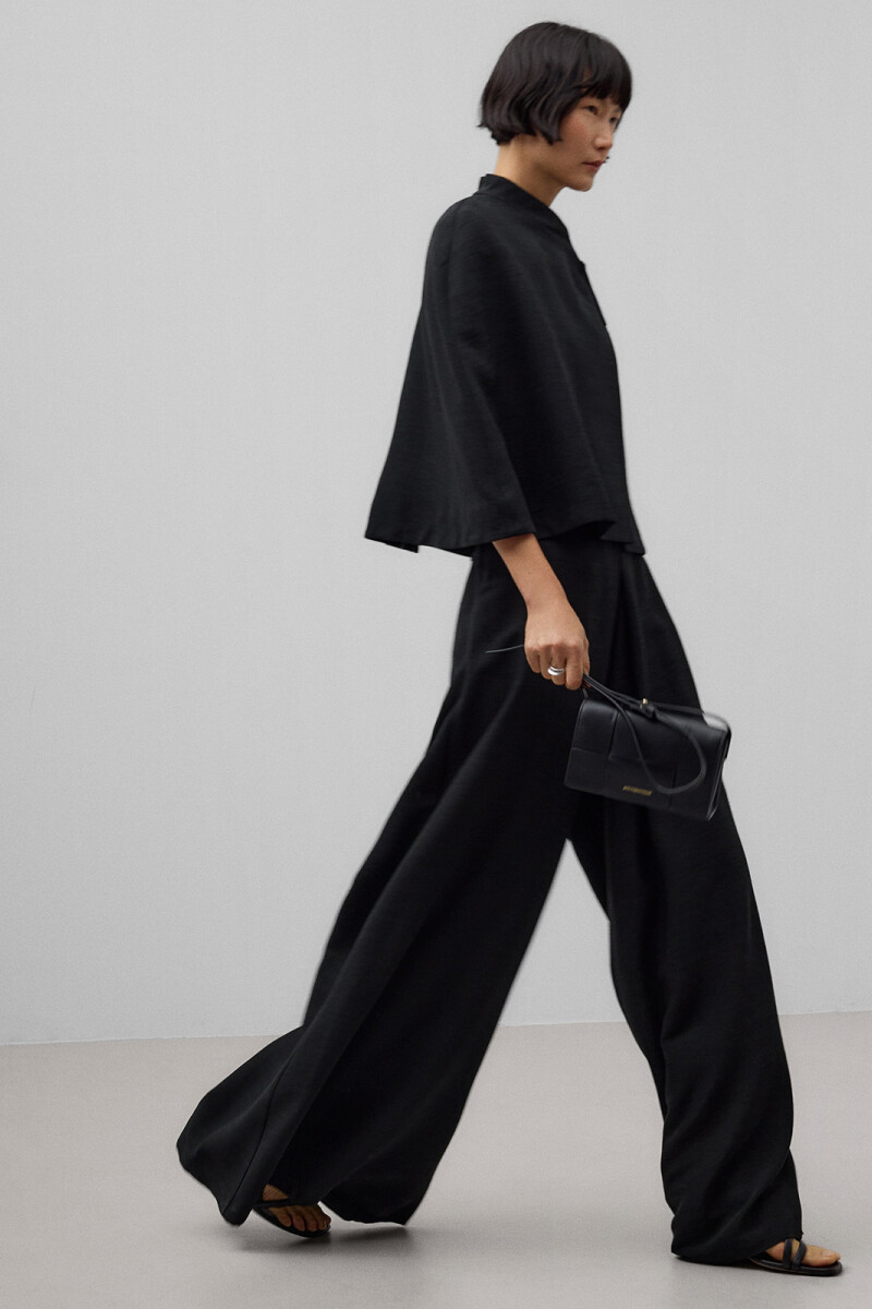PANTALÓN ANCHO Negro