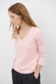 REMERA V M/LARGA ROSA