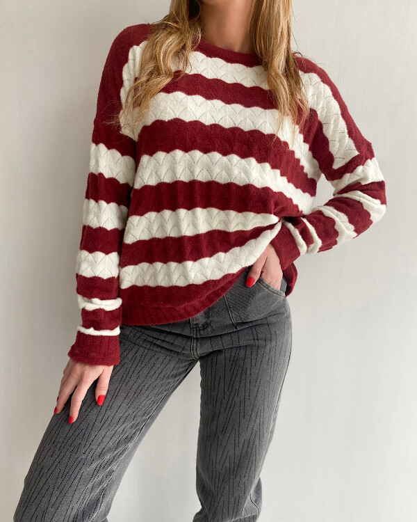 Sweater Rome Bordó