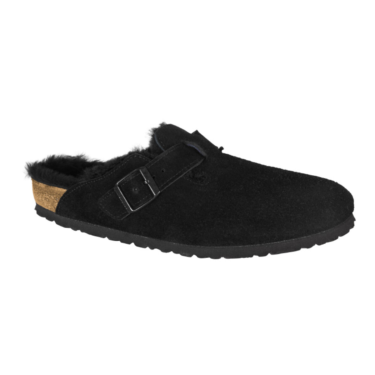 Zueco Boston VL Shearling - Estrecho - Negro 
