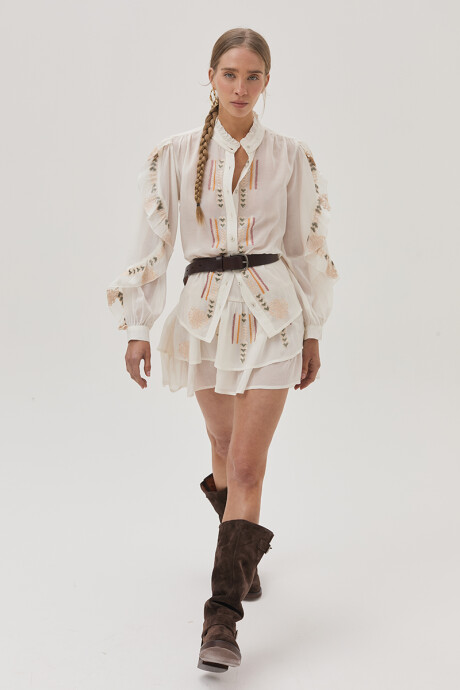Falda Blossom Blanco