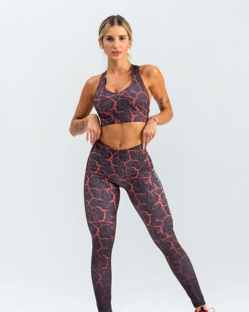 Conjunto Top Y Legging Estampado Lbm U