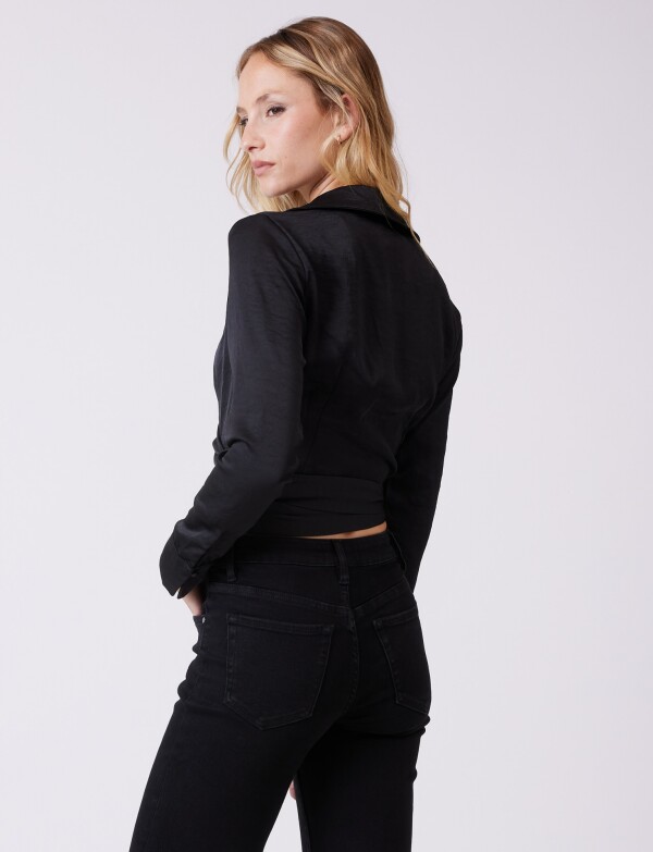 Blusa Cruzada NEGRO