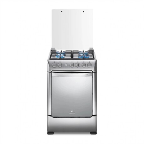 Cocina A Gas INDURAMA In-Florencia 4 Hornallas Con Grill Tapa De Vidrio Templado - Acero Inoxidable Cocina A Gas INDURAMA In-Florencia 4 Hornallas Con Grill Tapa De Vidrio Templado - Acero Inoxidable