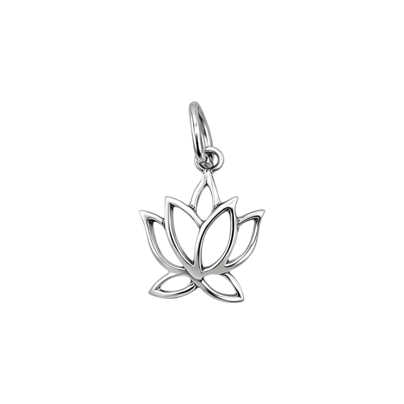Dije Flor de Loto - Plata 925 - sin piedra - CP4738 sinpiedra