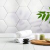 Cerámica para pared Connect Blanco Hexagonal Mate Cerámica Para Pared Connect Blanco Hexagonal Mate