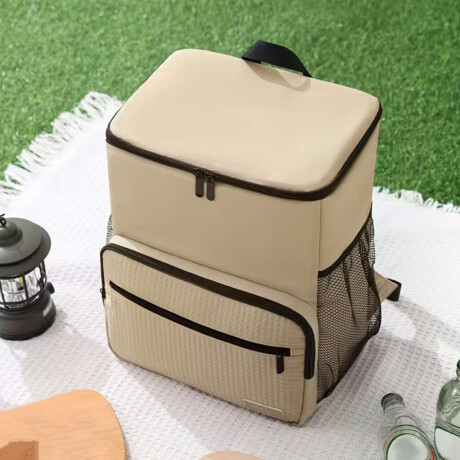 Mochila térmica para picnic o playa – 29x18x37cm Beige