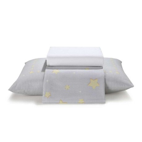Juego Sábanas Infantil 150 Hilos 1 Plaza Dohler Brilla En La Oscuridad