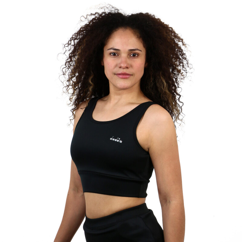 Top Mujer Diadora Dry Fit Negro-negro