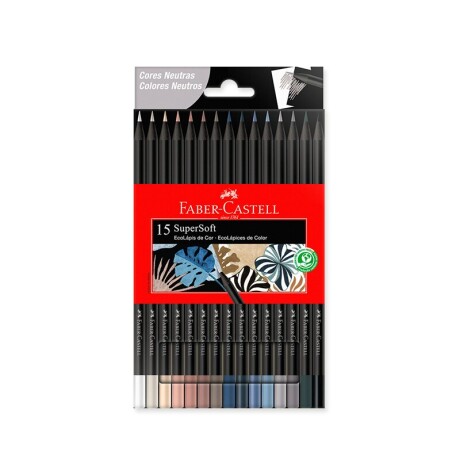 Lapices Faber Super Soft Colores x 15 Neutros