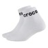 Medias Crocs Linear Logo Quarter (Half Cushion) Unisex White