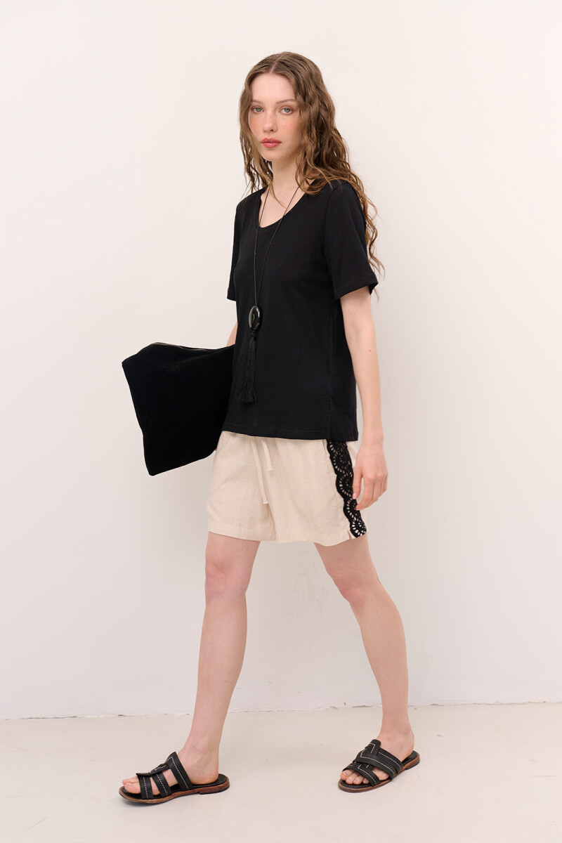 REMERA FLAMEE NEGRO