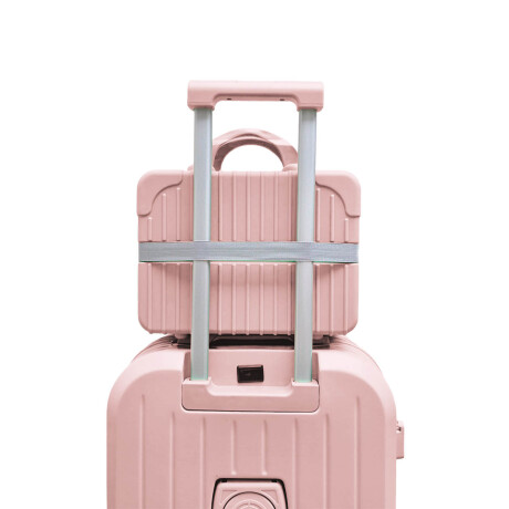 Set X3 Valijas Rígidas Viaje Livianas Carry + 14+ 24 Rosado