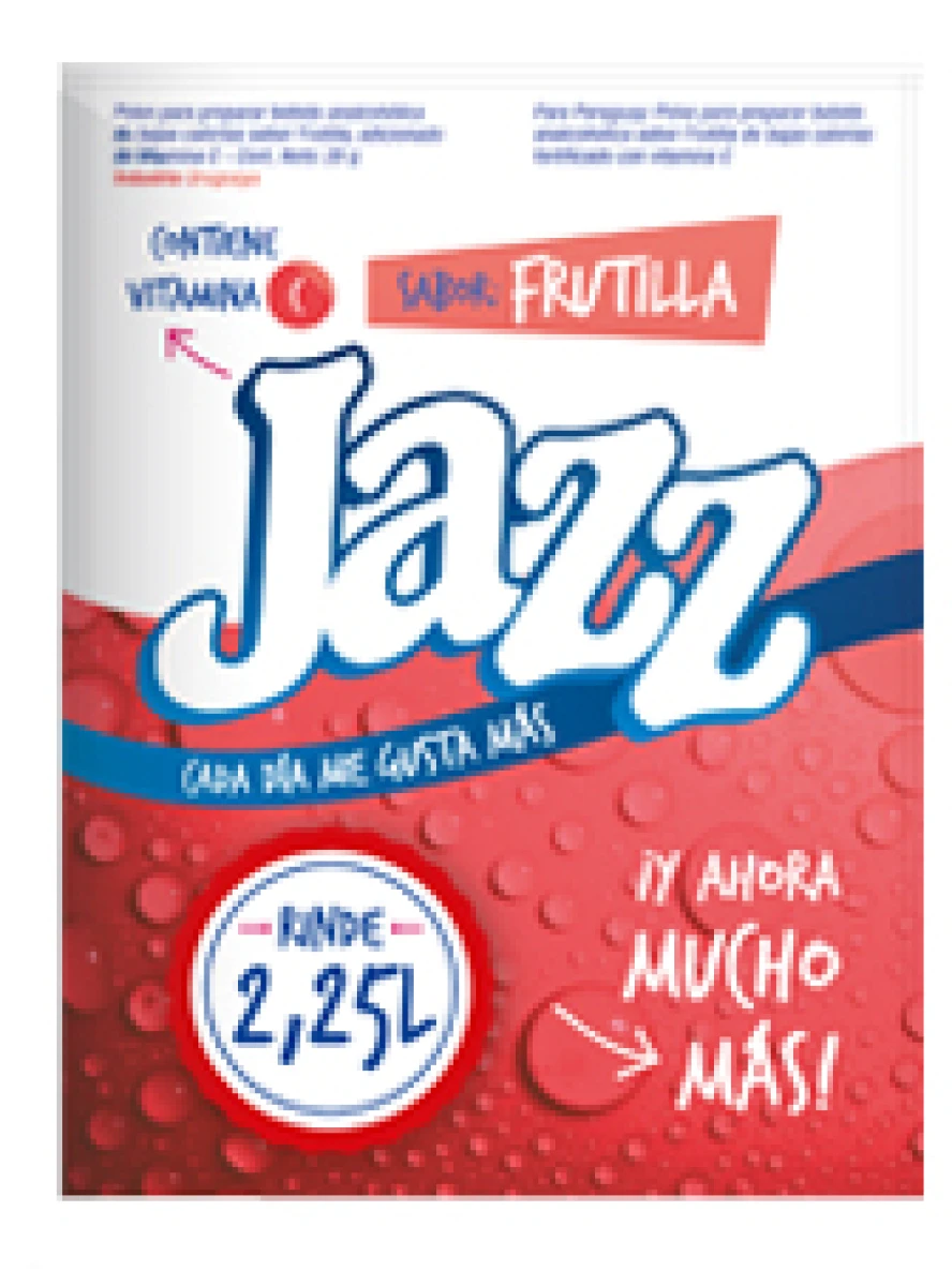 REFRESCO EN POLVO JAZZ FRUTILLA 2.25 LT 