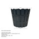 Maceta 10L simil bambú GRIS