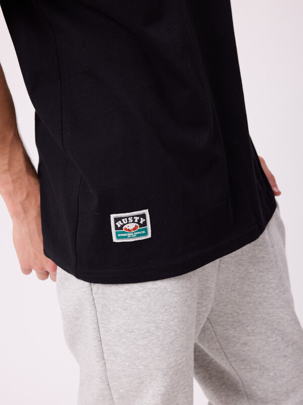 T-SHIRT HAWKER RUSTY Negro
