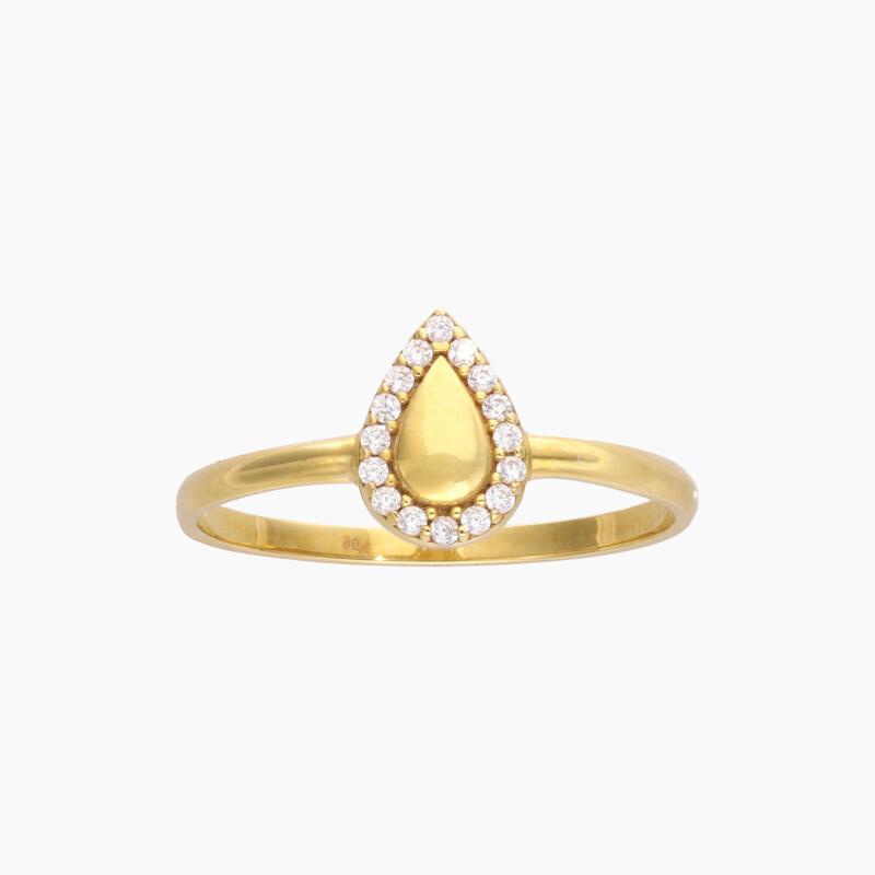 Anillo en oro 18K con circonias Anillo En Oro 18k Con Circonias