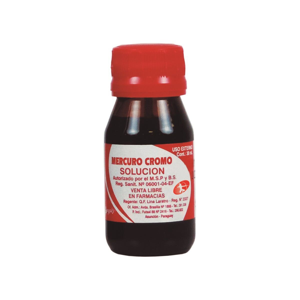 MERCURO CROMO (GUAYAKI) FRASCO X 30 ML. 