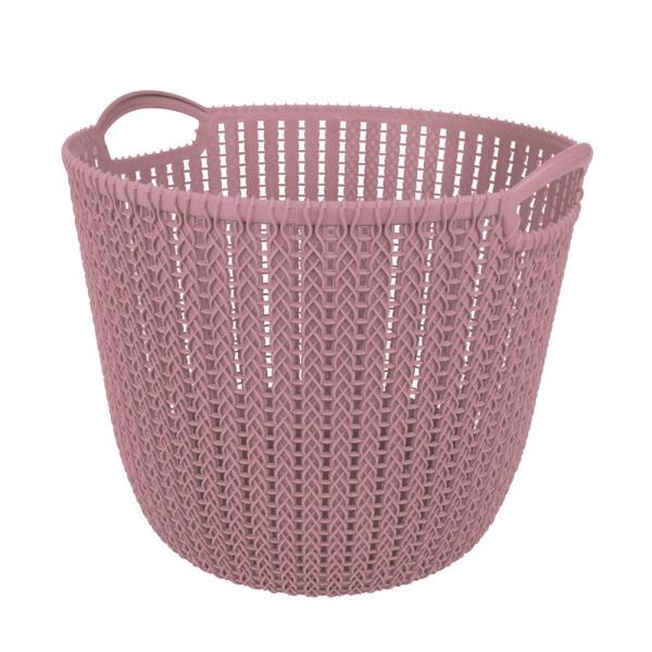 CESTO CIRCULAR M ROSA MOR 31X30.5X26.5 CM. CESTO CIRCULAR M ROSA MOR 31X30.5X26.5 CM.