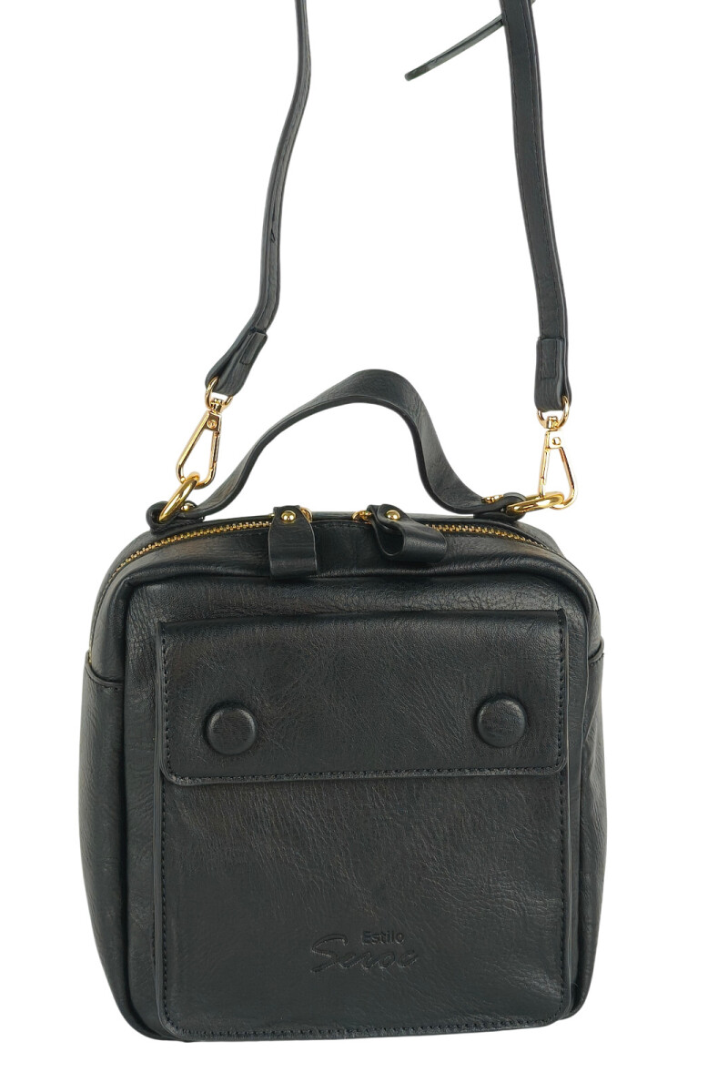 Morral con bolsillo Negro