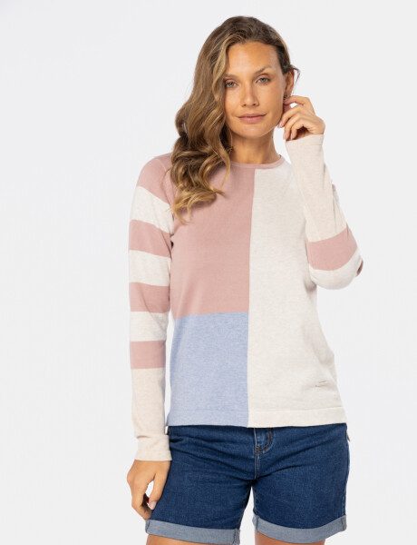 BUZO TEJIDO RAYADO Natural