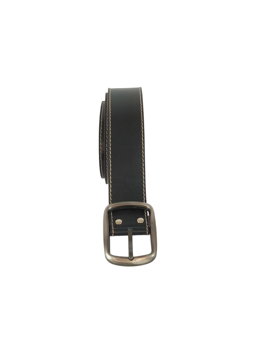 Cinto de cuero 40 mm - Negro 