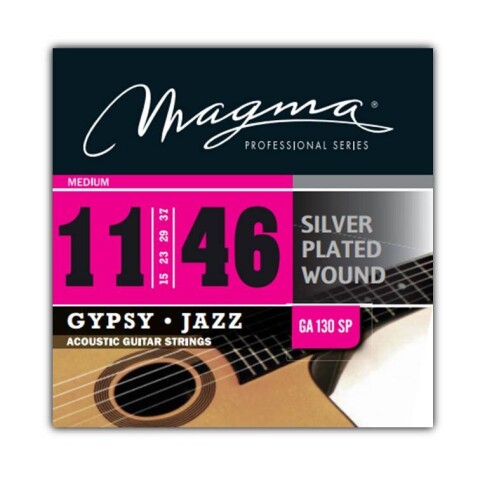 Encordado Guitarra Acustica Magma Gypsy Jazz .011 GA130SP Unica