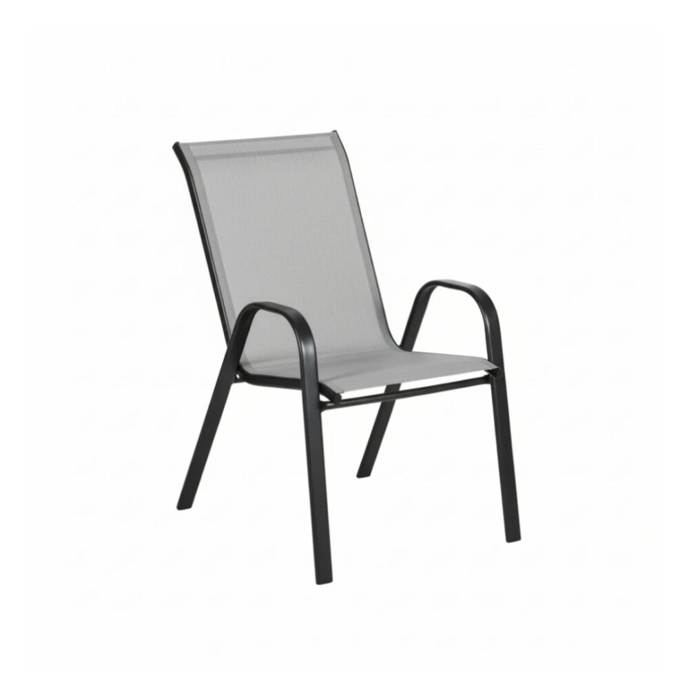 Juego de Jardín Mesa Rectangular Urbanite + 6 Sillas de Acero y Ratán Gris Juego de Jardín Mesa Rectangular Urbanite + 6 Sillas de Acero y Ratán Gris