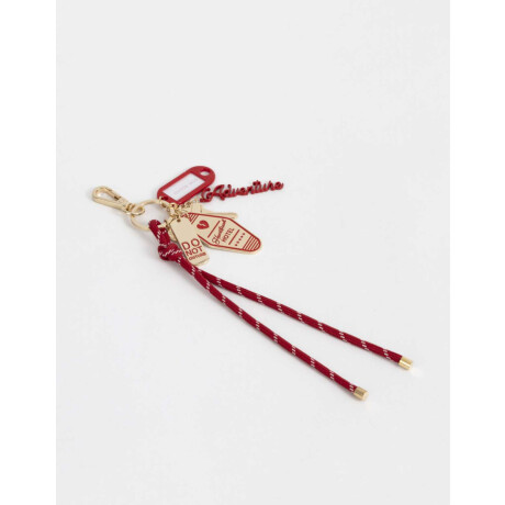 Llavero Y Charm Multidijes Travel Dorado