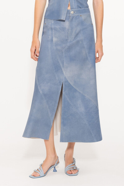 POLLERA SKY Celeste