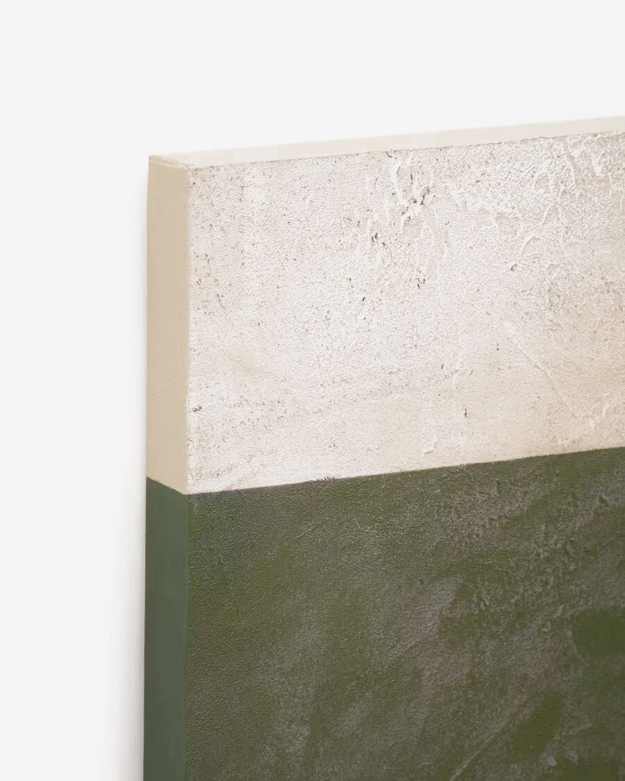 Lienzo abstracto Fida verde 118 x 94 cm