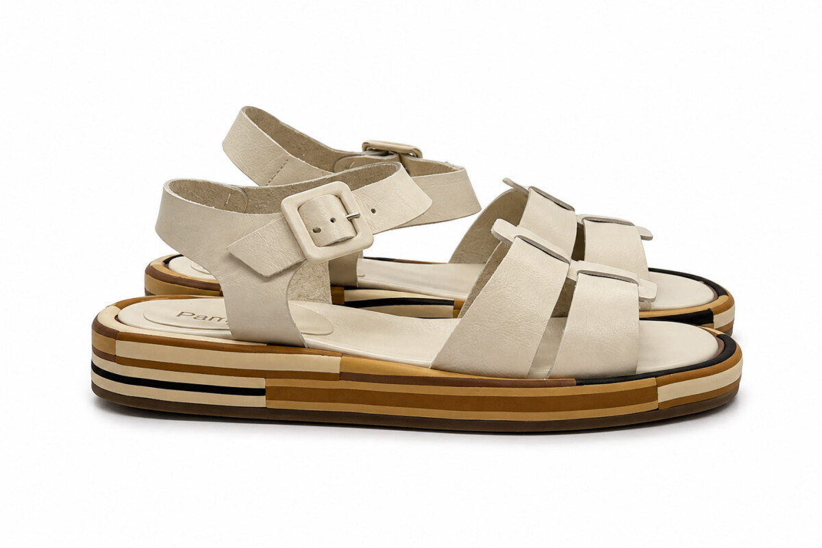 SANDALIA MECHA 5112 Blanco Mate