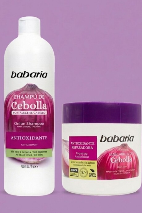 Pack Shampoo x 700ml + Mascarilla Cebolla Babaria Pack Shampoo x 700ml + Mascarilla Cebolla Babaria