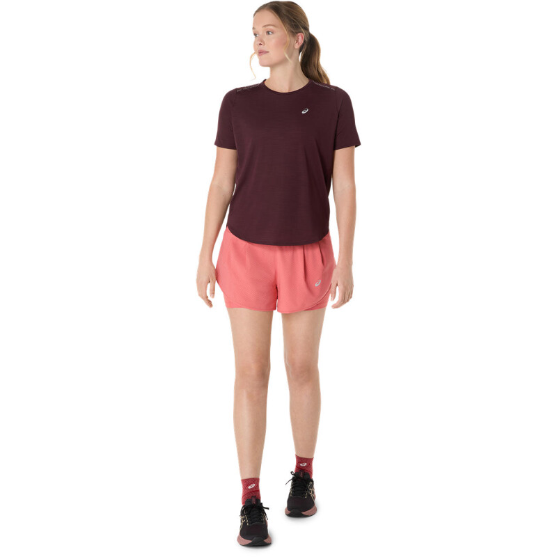 Top Running Road SS Top Mujer Dark Currant