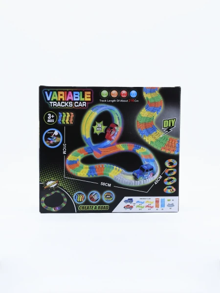 PISTA LUMINOSA A PILAS MULTICOLOR