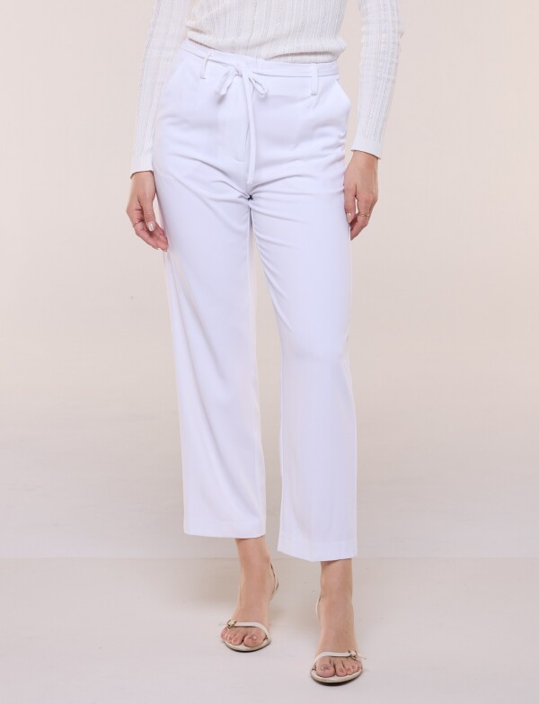 Pantalon Ankle BLANCO