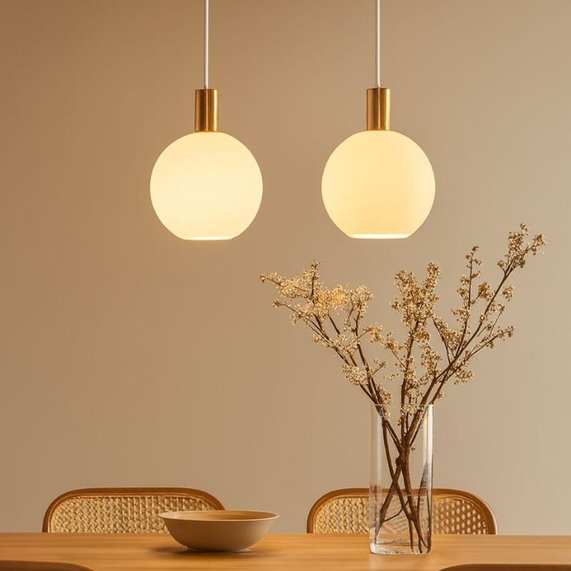 ARTEFACTO COLGANTE DECORATIVO PIREO Luminaria Colgante Pireo Medium Blanca ø 25 cm