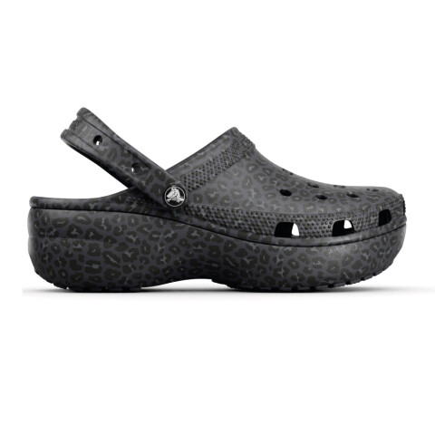 Classic Platform Animal Clog - Mujer Black Sand