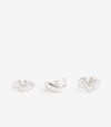 Sets Anillos Metal Plateado