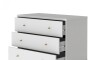Cómoda Jasper 3 cajones White Gloss Gold
