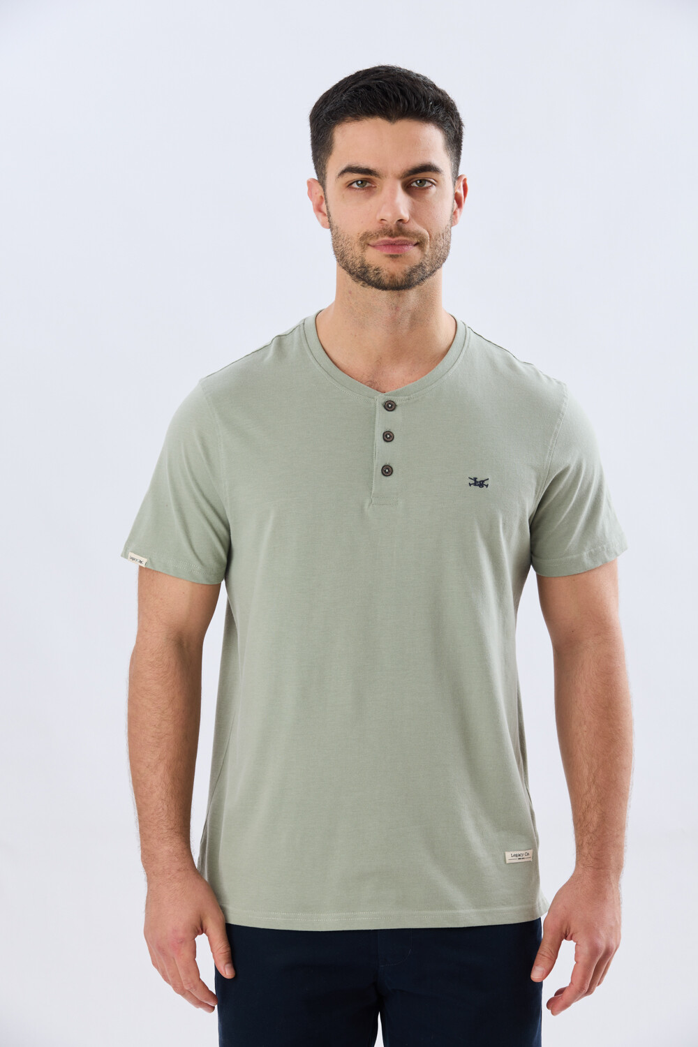 REMERA LISA DE ALGODÓN Pistacho