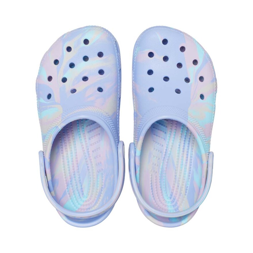 Classic Marbled Clog K - Niños Moon Jelly/multi